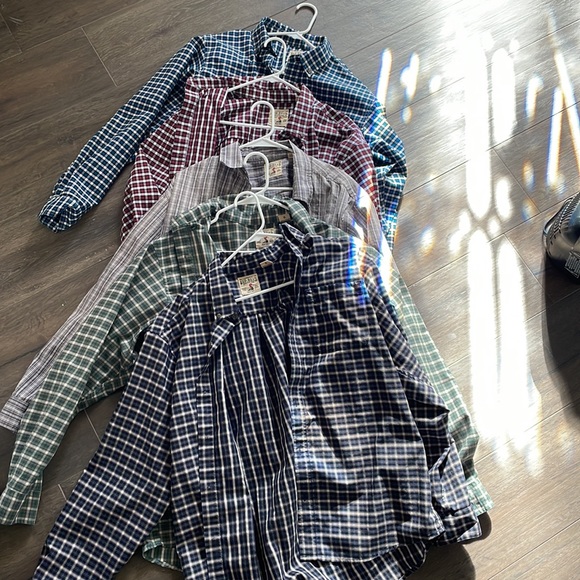 EUC Bundle of 5 RedHead long sleeve button down shirts excellent used condition - Picture 4 of 13